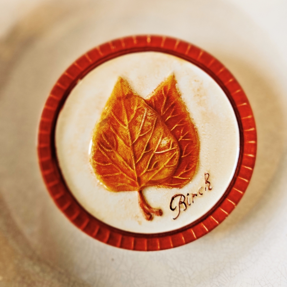 Fall Leaves MWW Set Of 4 Mini Plates - Picture 2 of 6